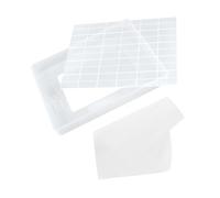 MUSISALY Stampi per Torrone Facile da Lavare Antiaderente in Plastica Bianca Kit 3 Pezzi per Utensili Pasticceria Professionale Adatti a Baking e Preparazione Dolci
