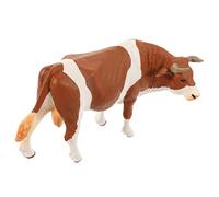 MUSISALY Statuina Di Mucca in Plastica Figura Di Animali Da Fattoria Decorazione Per Giardino e Casa Ornamento Da Collezione