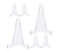 MUSISALY Supporto per Carte in Plastica 6 Pezzi, Design Moderno, Ampio Spazio per Organizzare Carte Baseball e Gioco, per Uso Domestico e Fiere