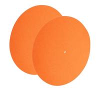 MUSISALY Tappetino in Feltro Arancione per Giradischi, Cuscinetto Protettivo per Dischi in Vinile, Adatto per Giradischi Vintage e Lettore Dischi Vinile