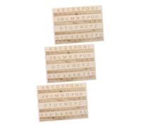 MUSISALY Tavola in Legno Con Lettere E Numeri in Braille Lavagna Dell'alfabeto in Braille Portatile Per Imparare