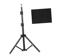 MUSISALY Treppiede per Proiettore Multifunzionale Asta Telescopica e Vassoio Piccolo, Supporto per Laptop Portatile, Regolabile in Altezza, per Casa e Palcoscenico