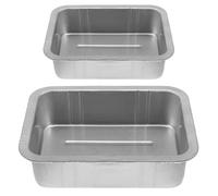 MUSISALY Vaschetta di Raccolta dell'Olio per Auto in Metallo Ispessito, Set 2 Pezzi Grande e Piccolo, Leccarda per Cambio Olio, per Manutenzione e Riparazioni Automobilistiche