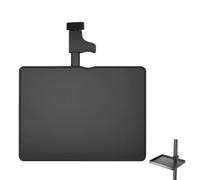 MUSISALY Vassoio Supporto per Microfono in Abs Nero Clip 1-3,5 Cm, Porta Cellulare Antiscivolo per Live Streaming e Trasmissione in Diretta