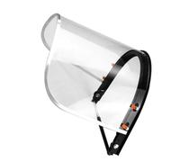 MUSISALY Visiera Protettiva per Casco Scudo Facciale Trasparente Antischizzo in Pvc e Lega di Alluminio per Lavori di Levigatura e Lucidatura Colore Casuale