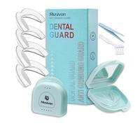 Musivon Bite Bruxismo Notturno, 4 Pezzi Professional Byte Bruxismo, Reutilizable Bite Antirussamento Dentale per Noche Previene el Bruxismo y Mejora el Sueño (2S+2L)