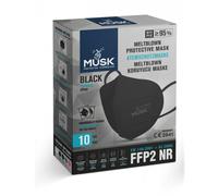 MASCHERINA FFP2 NERA MUSK 10PZ