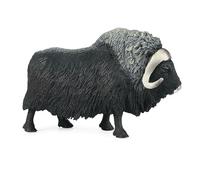 Musk Ox Farm Animal Toy - robusto figura educativa per bambini piccoli | Apprendimento precoce del modello di gioco per modelli di bue di bue, per la collezione agricola regalo per le festivi