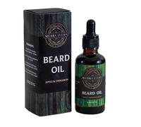 Musketeers - Olio da barba per la cura della pelle - Formula nutriente e condizionante arricchita con Argan Jojoba e Avocado - Cura naturale degli uomini - Fragranza mela e cannella - 50ml