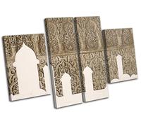 Muslim Temple Pattern Architecture MULTI TELA parete arte foto stampa