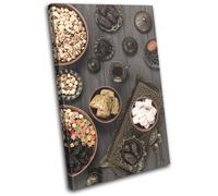 Muslim Turkish Delight Food Kitchen SINGLE TELA parete arte foto stampa