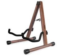 MUSO Supporto per chitarra acustica, supporto per chitarra elettrica classica, supporto pieghevole per basso, accessorio per chitarra, adatto anche per basso, violino, ukulele (noce nero americano)