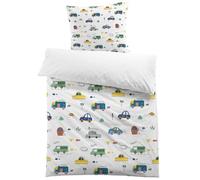 MUSOLEI Copripiumino per Bambini con Stampa Auto 140x200, Set da Letto in Microfibra per 1 Persona, 3D Stampato con Federa 65x65, Idea Regalo per Festa di Compleanno (Auto02)