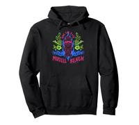 Mussel Beach Y2K Surfing Spongebob Retro Vintage Cartoon Felpa con Cappuccio