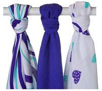 Mussola. Cuori 70x70 blu