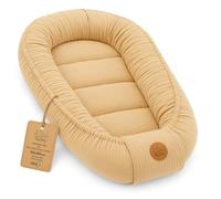 Mussola Riduttore lettino neonato - 90x50 cm baby nest trasportabile per neonati nido culla pod cocoonababy babynest antisoffoco Beige