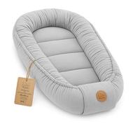 Mussola Riduttore lettino neonato - 90x50 cm baby nest trasportabile per neonati nido culla pod cocoonababy babynest antisoffoco Grigio
