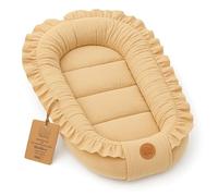 Mussola Riduttore lettino neonato - 90x50 cm baby nest trasportabile per neonati nido culla pod cocoonababy babynest antisoffoco Beige