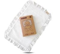 Mussole Neonato per Navicella XL, 100% Cotone Mussola e Spugna, Protezione Assorbente per il Materassino Senza Plastica di bavette - 1 pezzo 50 x 30 cm - Ideale per Culla o Mosè