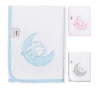 Mussole Ricamate Sleep blu