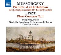 Franz Liszt Piano Concerto No. 1/pictures at an Exhibition (Slatkin) (CD) Album