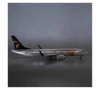 Must-Have per i Collezionisti, Metallo pressofuso, Resina pressofusa per Aerei, 47 cm, per Kit di Costruzione di modellini di Aerei della Compagnia Aerea mongola B737-800, con Luce e Ruota per la