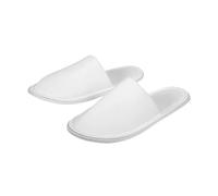 MUST YOURSELF Collection 10 paia di pantofole ciabatte unisex monouso bianche taglia unica cm 28,2 con suola antiscivolo per ospiti, hotel, b&b spa centri estetici