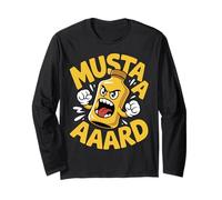 Mustaaaaard Giallo Senape Bottiglia Urlo Tutto Senape Maglia a Manica