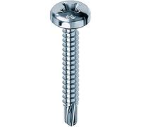 Mustad: 500 viti Drillex® Autoperforanti, Testa Cilindrica, 4.2x13 mm, Zincate Bianche