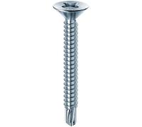 Mustad: 500 viti Drillex® Autoperforanti, Testa Svasata Piana, 3.5x19 mm, Zincate Bianche