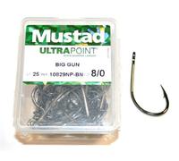 Mustad, ami 10829NP BN “Big gun”, confezione da 25, Ami da pesca