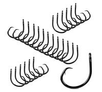 Mustad Demon Perfect Inline Circle Hook 39950NP, 3 ami da Pesca Resistenti, Confezione da 3 Ganci Rotondi Larghi per Pesca in Acqua salata e d'Acqua Dolce, Grandi ami dal Design Originale, Nichel