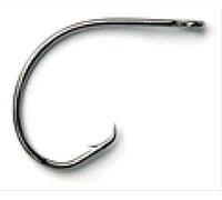 Mustad Ultrapoint Demon Perfect in Line Circle 1 Extra fine Wire Hook (Confezione da 10), Black Nickel
