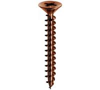 MUSTAD VITI PER LEGNO TRUCIOLARE BRONZATA PANELVIT CROCE PZ TESTA SVASATA PIANA