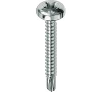 200x Vite Autoperforante Drillex&Reg; Mustad Zincata Bianca Tc Ph E-100 4,8X32