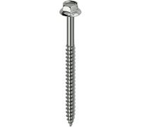 Mustad VITI ESAGONALI KOVERVIT AA PER LEGNO 6,5x130 mm 100 PEZZI CHROMITING® CON COLLARE