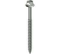 Mustad VITI ESAGONALI KOVERVIT AA PER LEGNO 6,5x180 mm 100 PEZZI CHROMITING® CON COLLARE