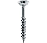 Mustad: 100 Viti Panelvit® PF, Testa Svasata Piana, 6x100 mm, Zincate Chromiting®,Lubrificate Lubex®