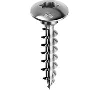 Mustad: 100 Viti Panelvit FC,Testa Fungo con Collare, 6x100 mm, Zincate Chromiting, Lubr. Lubex