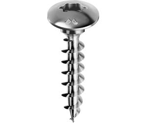 Mustad VITI TESTA LARGA FUNGO PANELVIT FC TX 6x100 mm 100 PEZZI CHROMITING® CON COLLARE