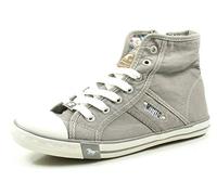 Mustang Sneakers 1099-502, Scarpe da Ginnastica Alte Donna, Grey Silver Grey 932, 38 EU