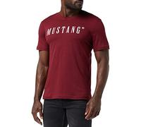 MUSTANG Alex C Logo Tee Maglietta, Rosso (Zinfandel 7184), S Uomo