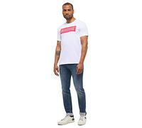 MUSTANG Alex C Logo Tee T-Shirt, General White 2045, S Donna