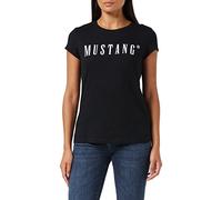Mustang Alina C Logo Tee T-Shirt, Nero 4142, S Donna