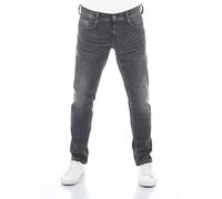 MUSTANG Jeans da uomo Oregon Tapered Fit Stretch Denim Pantaloni 99% Cotone Blu Grigio Nero W30 - W40, Denim nero usato (1009376-783), 36W x 30L