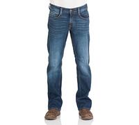 MUSTANG Jeans da uomo stretch Oregon Bootcut in denim, pantaloni neri e blu, 30 31 32 33 34 36 38 40 42 44, 42W x 32L