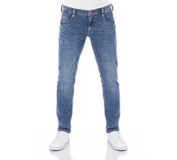 MUSTANG Jeans da uomo stretch Oregon Tapered Fit Jeans Pantaloni Denim Blu Grigio Nero 30 31 32 33 34 36 38 40 42 44, Denim blu medio (313), 42W x 34L