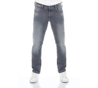 MUSTANG Jeans da uomo stretch Oregon Tapered Fit Jeans Pantaloni Denim Blu Grigio Nero 30 31 32 33 34 36 38 40, Denim grigio chiaro (1009375-313), 36W x 36L