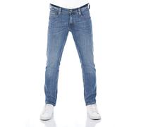 MUSTANG Jeans da uomo stretch Oregon Tapered Fit Jeans Pantaloni Denim Blu Grigio Nero 30 31 32 33 34 36 38 40, Light Blue Denim (1009374-583), 38W x 34L