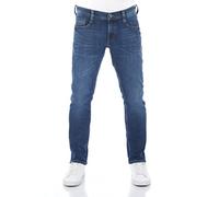 MUSTANG Jeans da uomo stretch Oregon Tapered Fit Jeans Pantaloni Denim Blu Grigio Nero 30 31 32 33 34 36 38 40 42 44, Mid Blue Denim (1009374-883), 44W x 34L